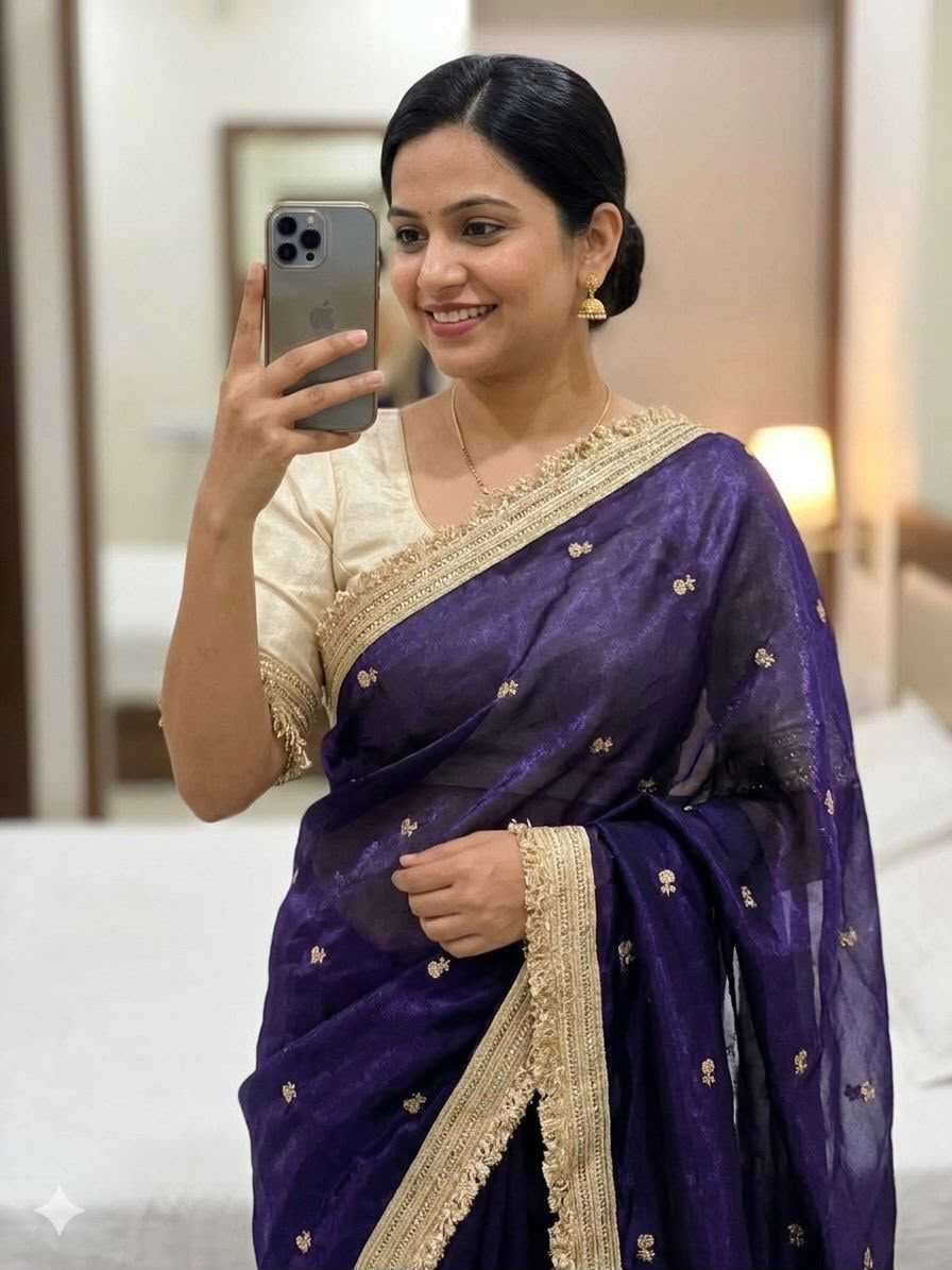 Satin Silk Soft Saree