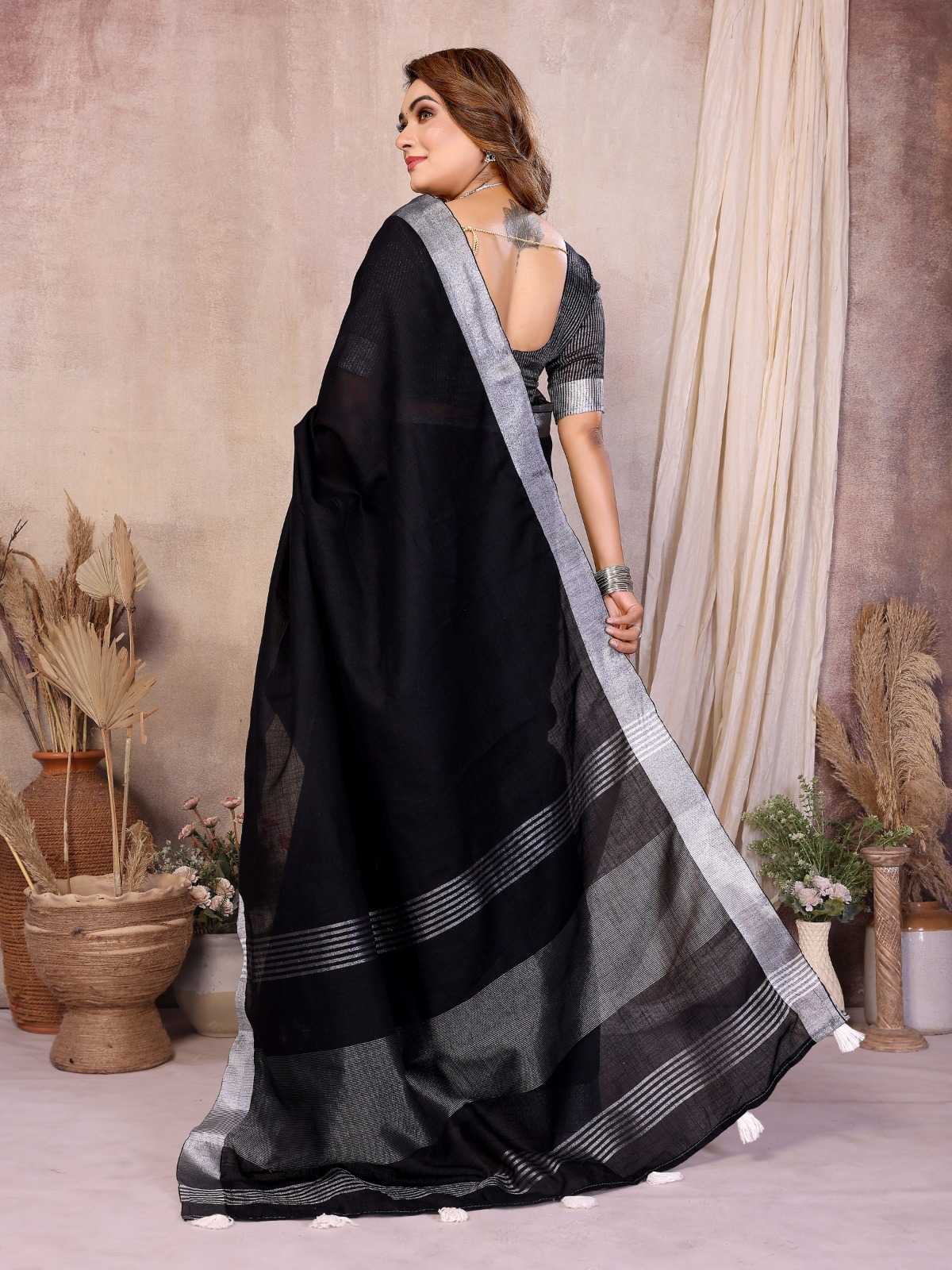 Amanat Linen Designer Saree