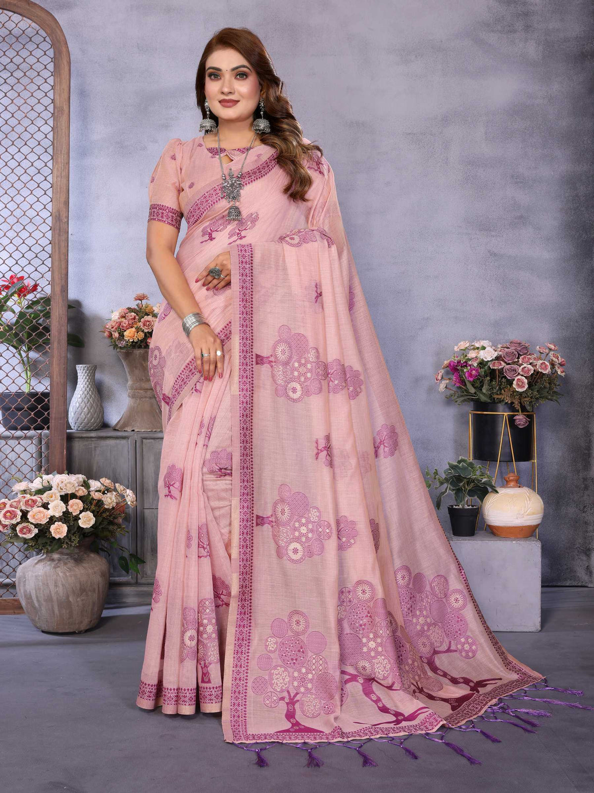 Ashiwini Cotton Fancy Saree