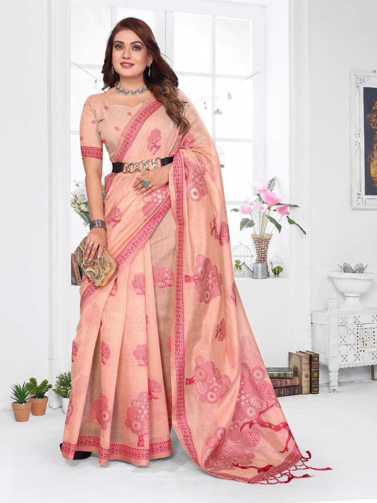 Ashiwini Cotton Fancy Saree