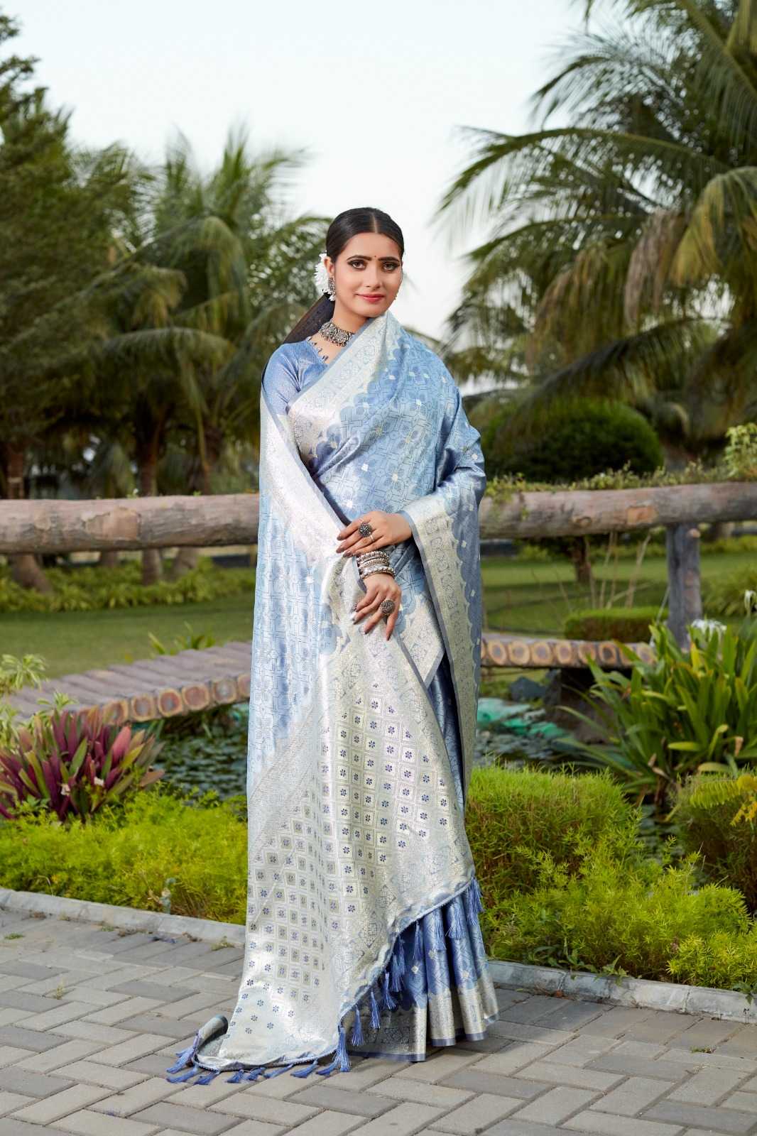 Kanjivaram Silk Hand Work Saree