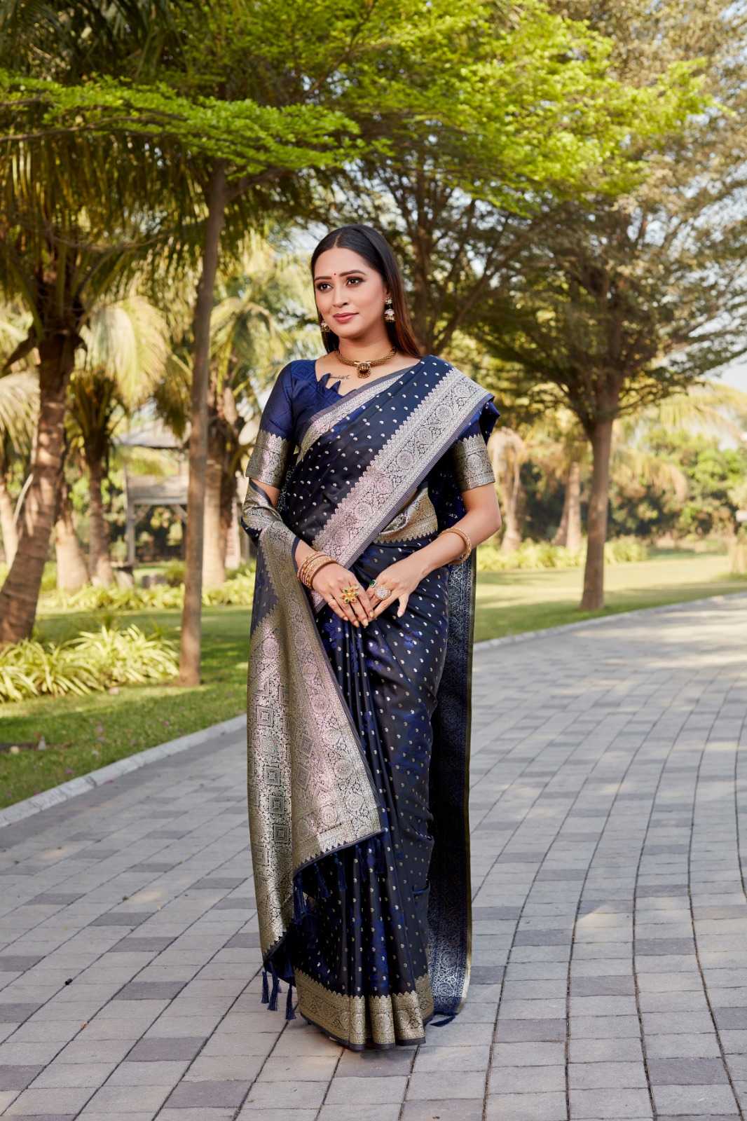 Kanjivaram Silk Hand Work Saree
