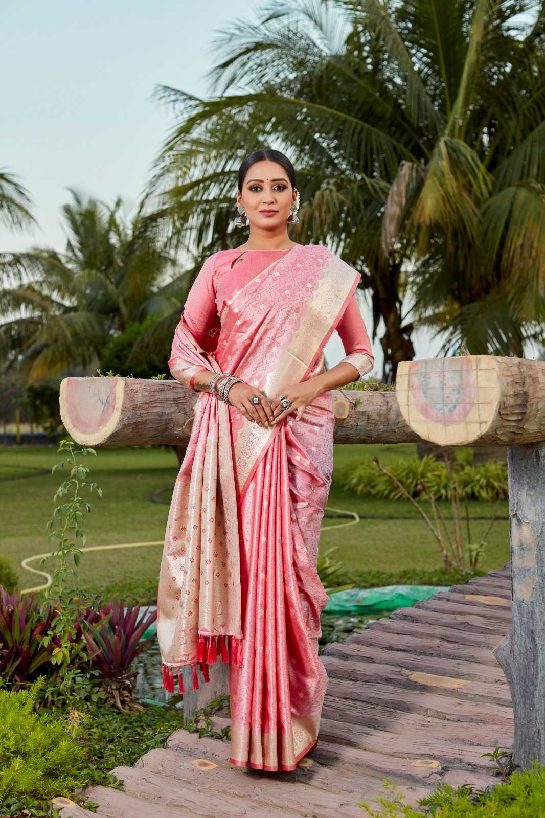 Kanjivaram Silk Hand Work Saree
