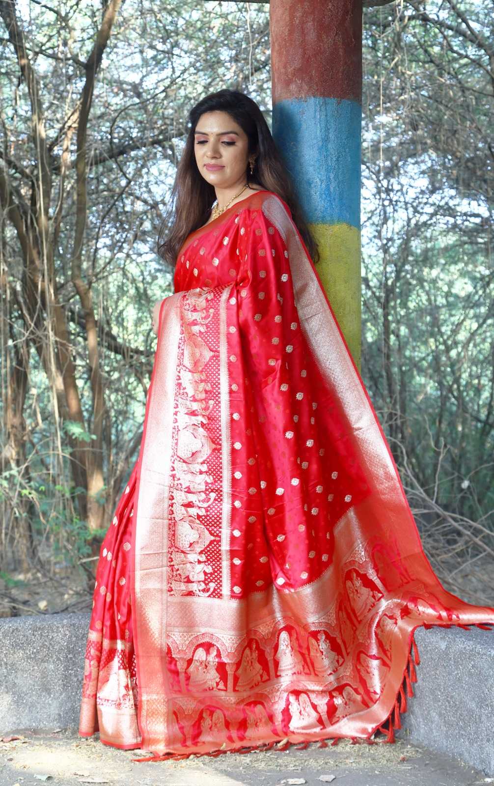 Kanjivaram Silk Hand Work Saree