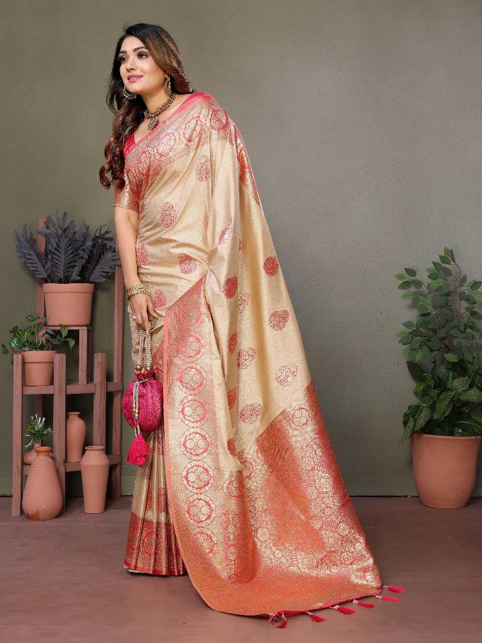 Jugani Viscose Soft Silk Saree