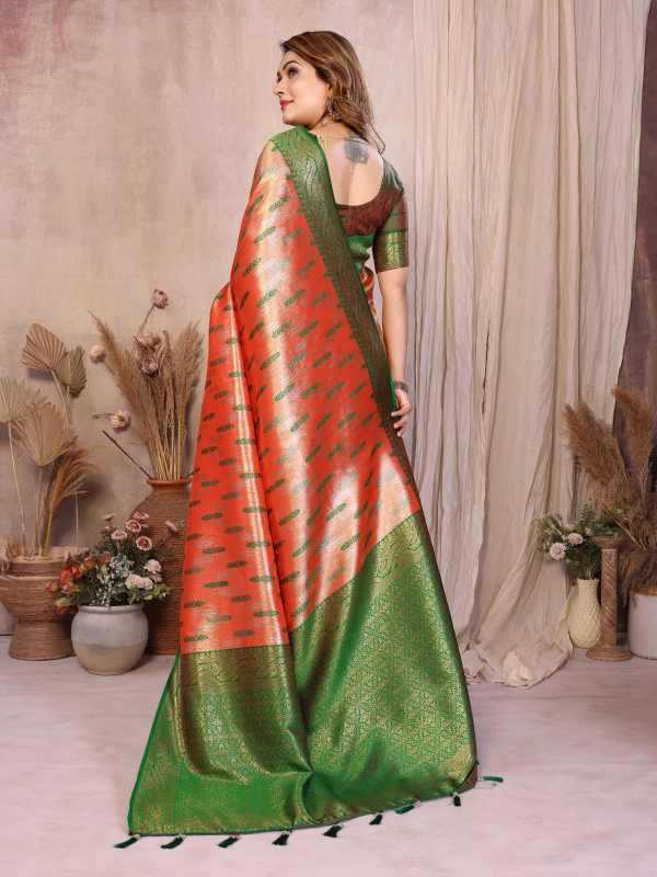 Neela Tissue Designer Saree