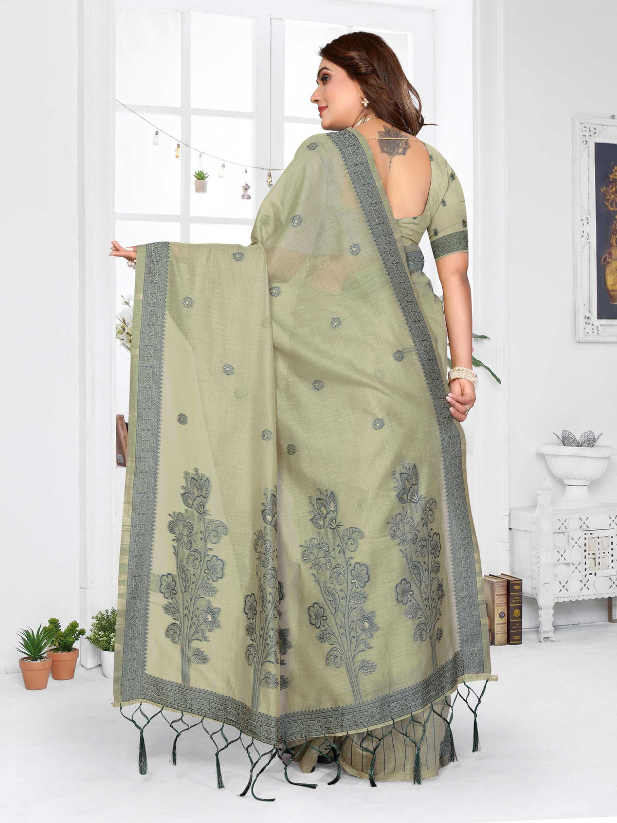 Parmeshwari Cotton Jacquard Saree