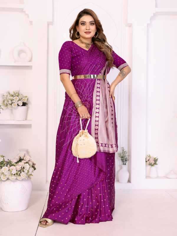 Salimar Satin Silk Floral Saree