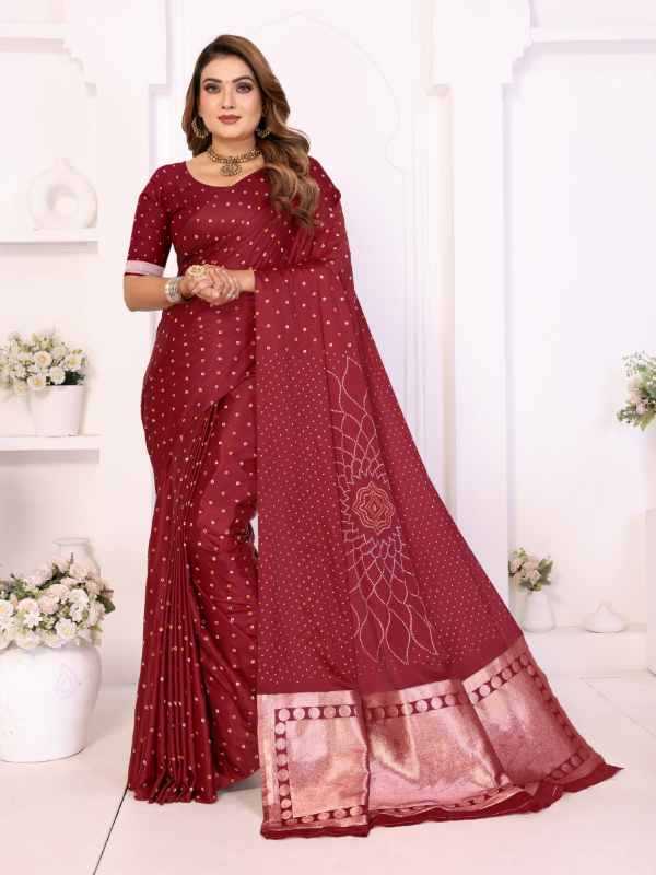 Salimar Satin Silk Floral Saree