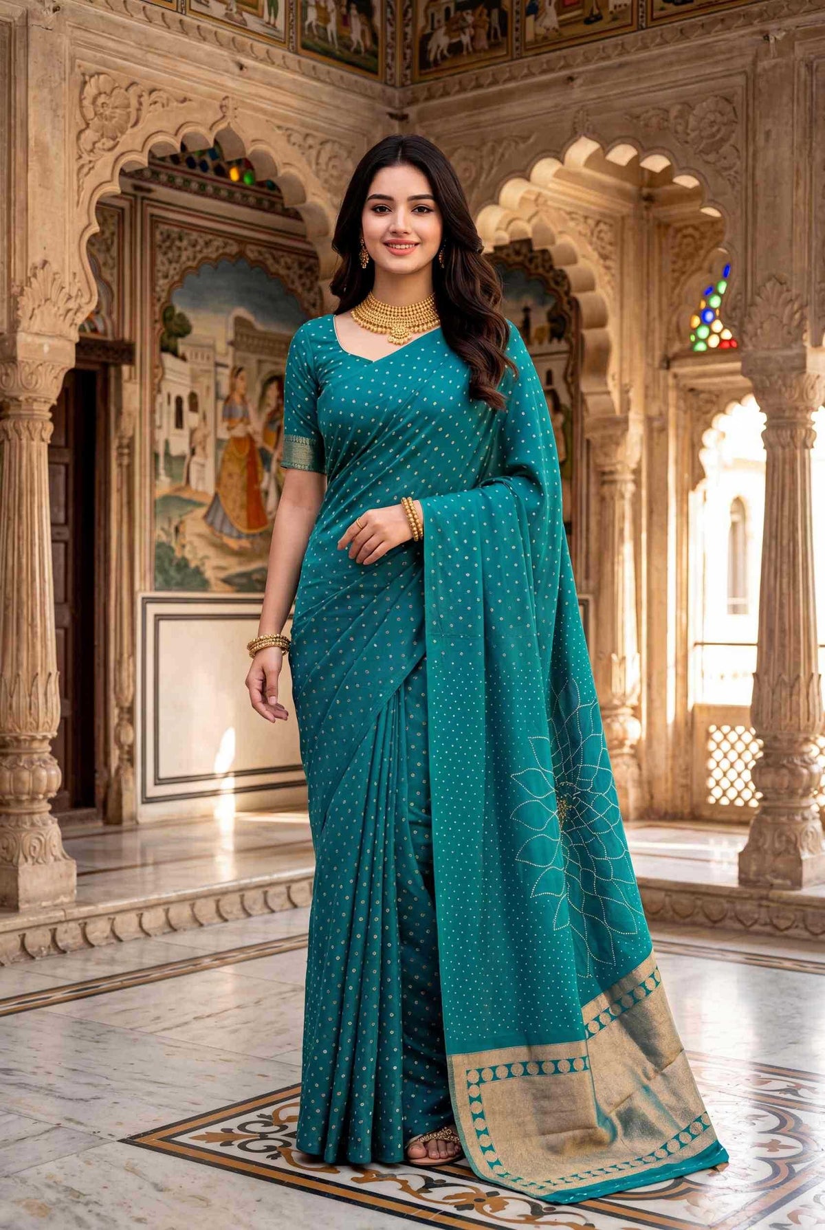Satin Silk Traditional Saree