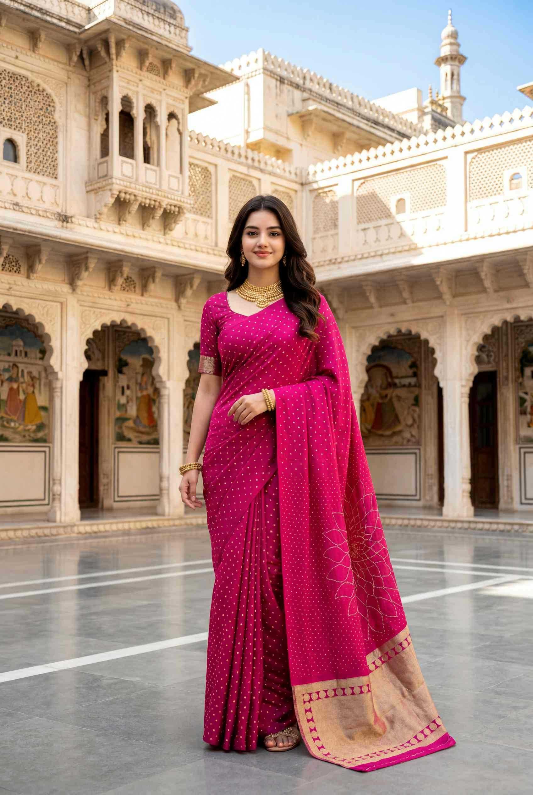 Satin Silk Traditional Saree