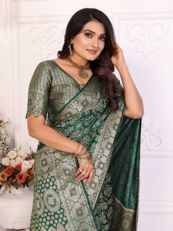 Satin Printed Saree