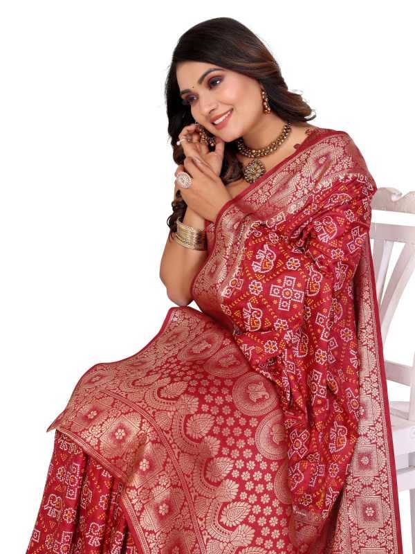 Satin Printed Saree