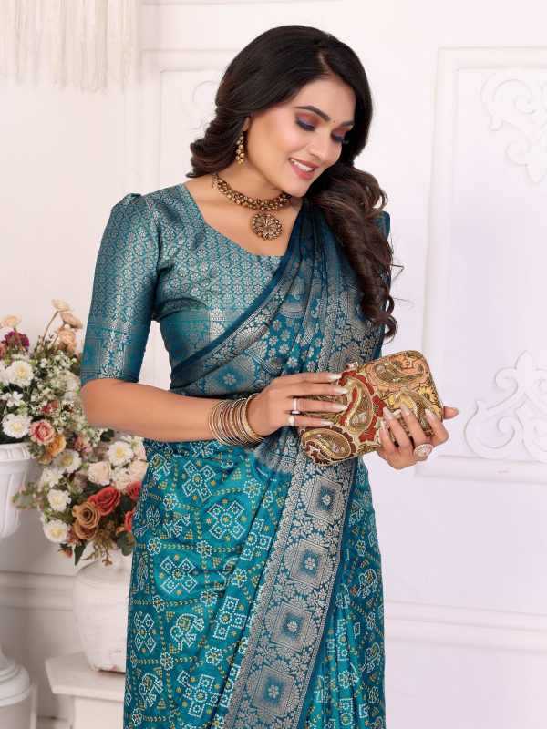 Satin Printed Saree