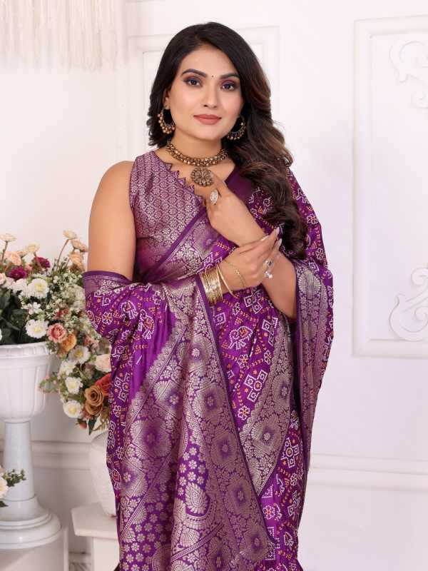 Satin Printed Saree