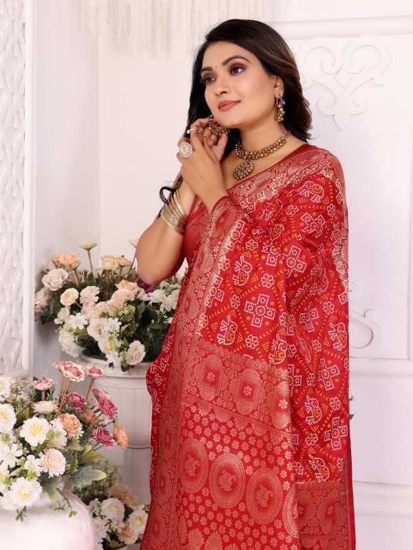 Satin Printed Saree