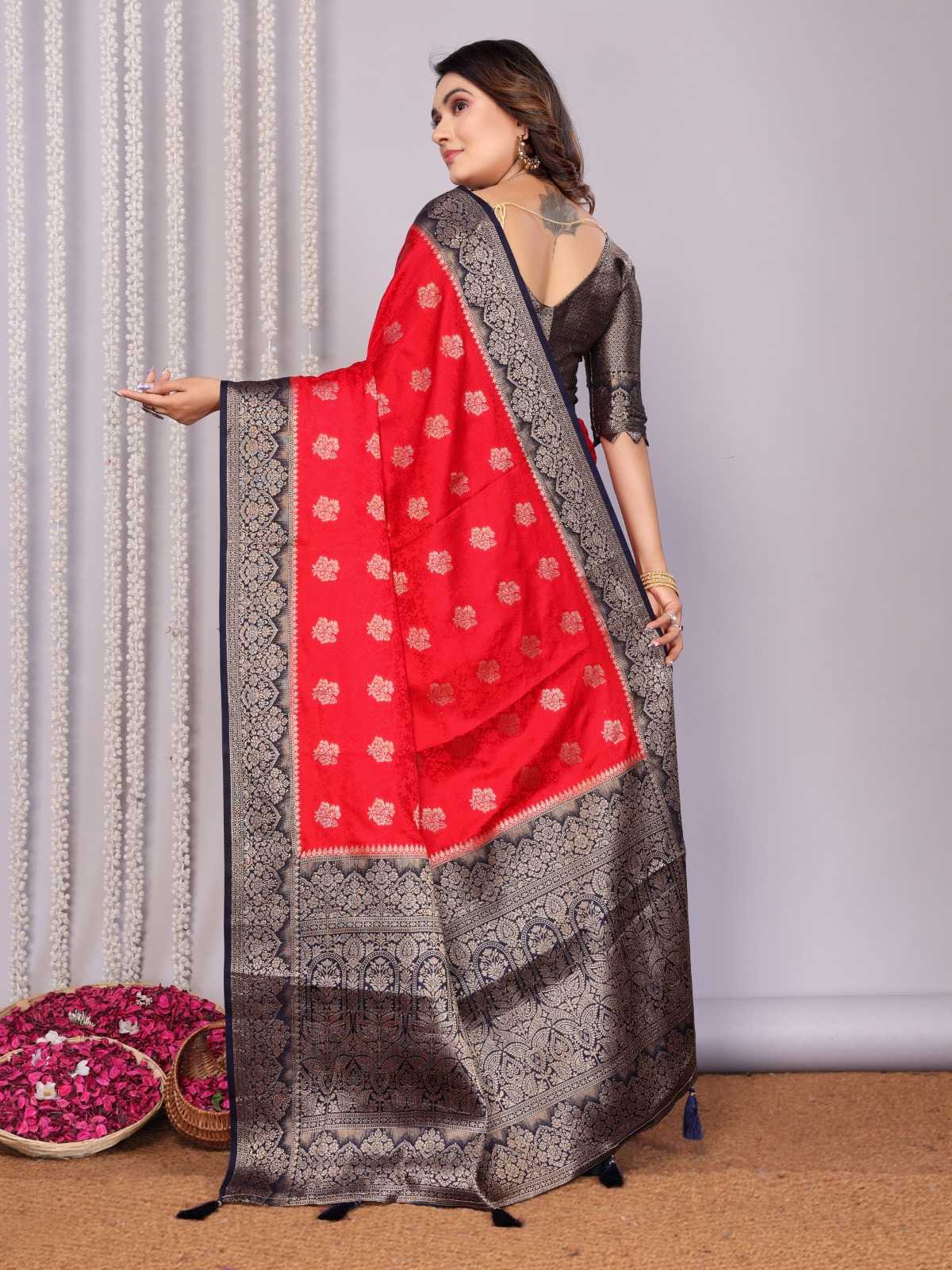 Satin Butta Saree