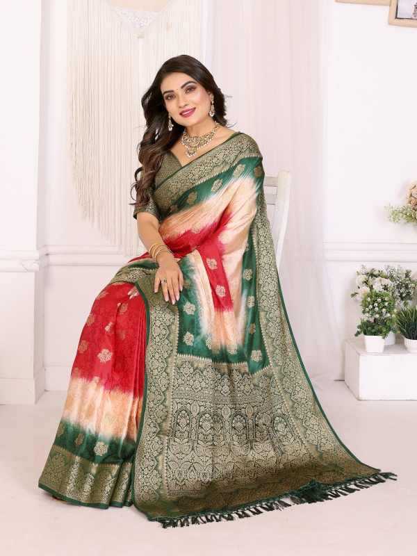 Satin Butta Saree
