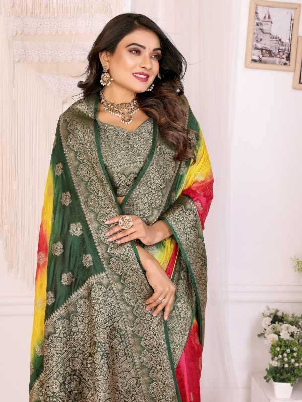 Satin Butta Saree