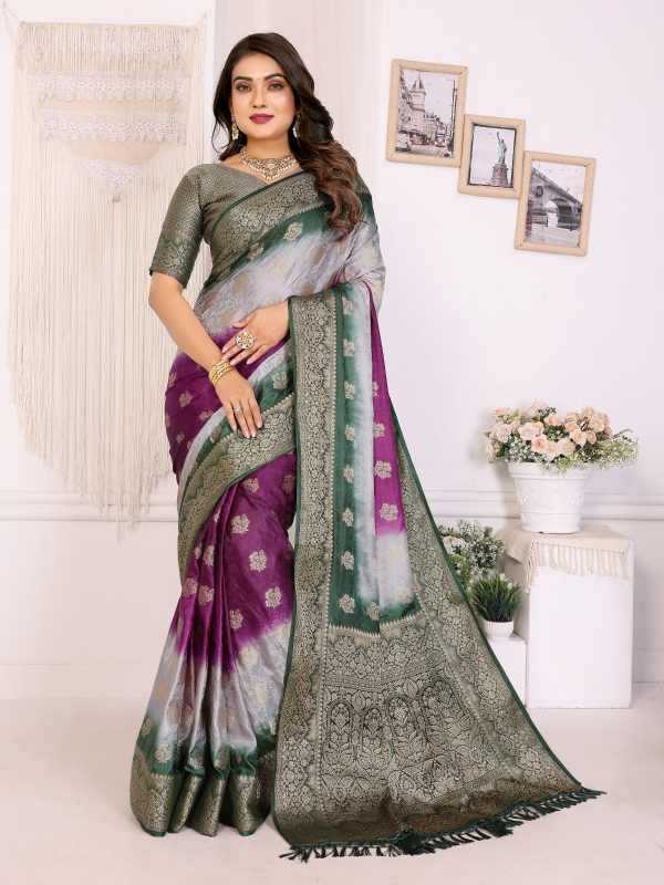 Satin Butta Saree