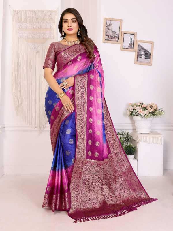 Satin Butta Saree