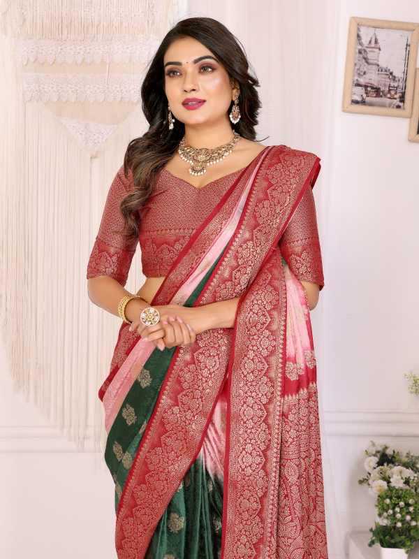 Satin Butta Saree