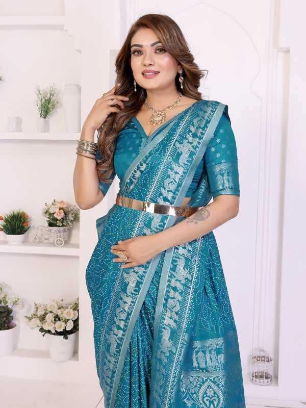 Satin Silk Printed Saree