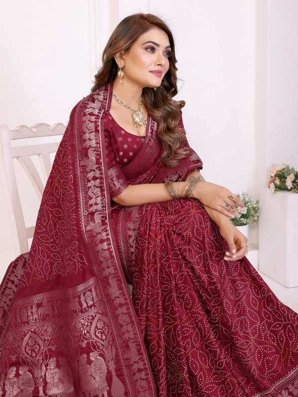 Satin Silk Printed Saree