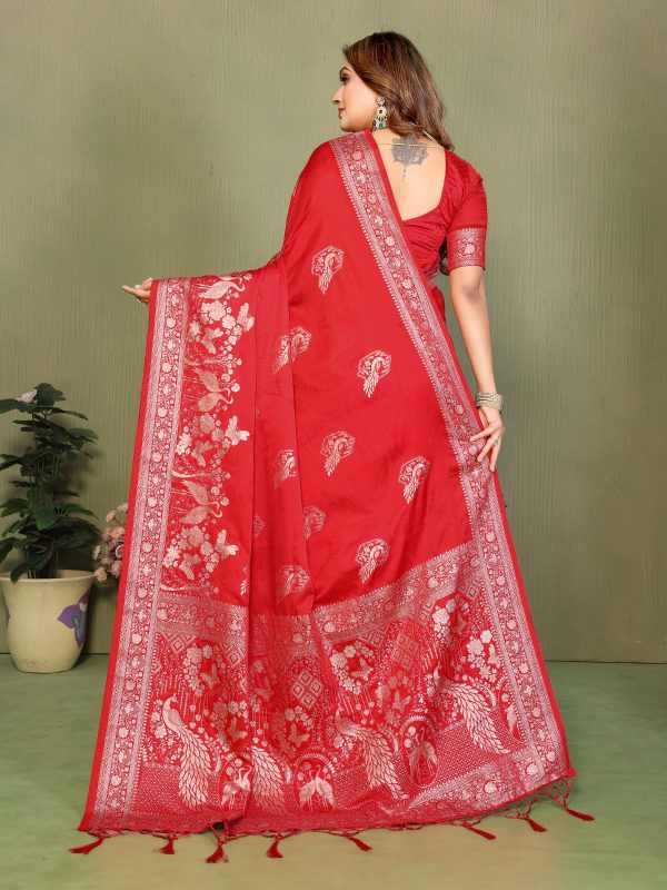 Satin Silk Butta Saree