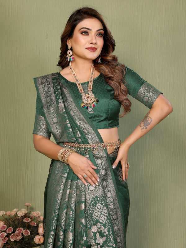 Satin Silk Butta Saree