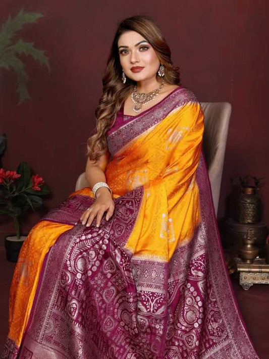 Satin Silk Designer Saree