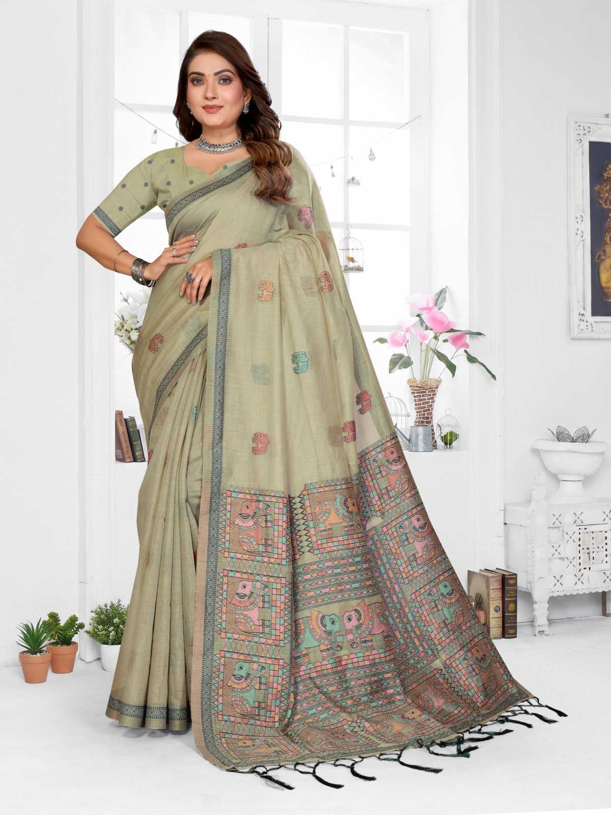 Suman Cotton Jacquard Saree