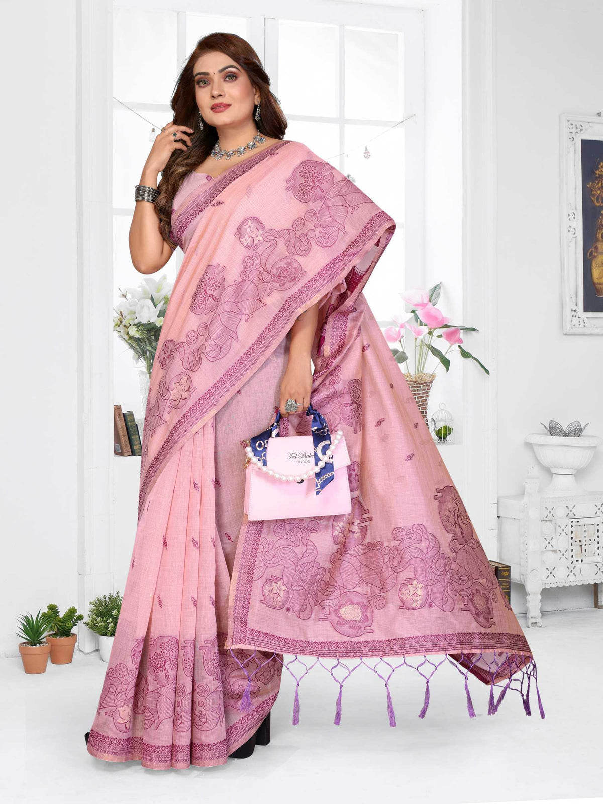 Tanvi Cotton Jacquard Saree