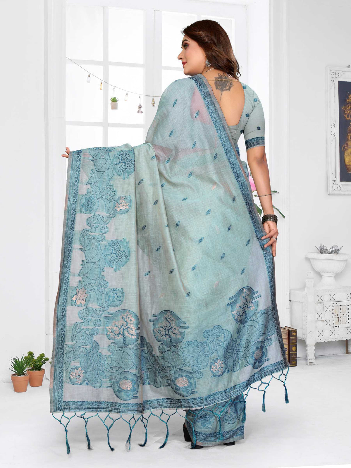 Tanvi Cotton Jacquard Saree