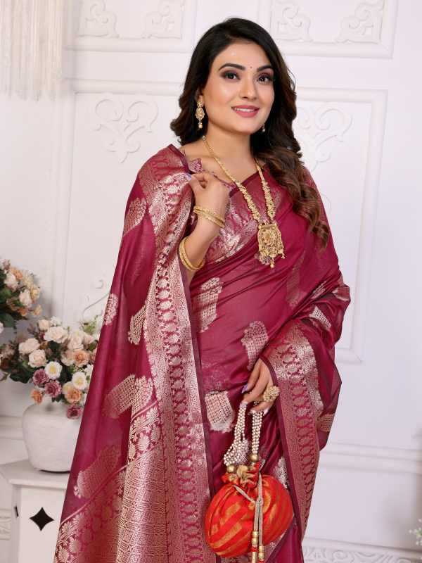 Organza Silk Butta Saree