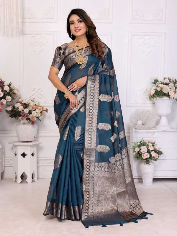 Organza Silk Butta Saree