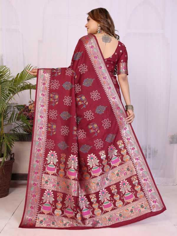 Zumkha Dola Silk Printed Saree