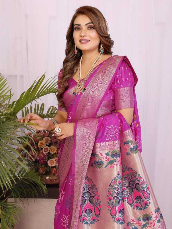 Zumkha Dola Silk Printed Saree
