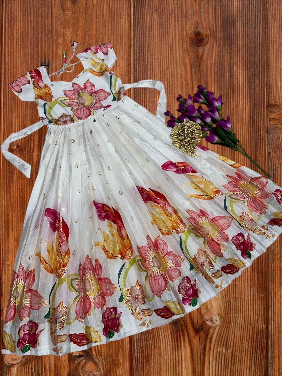 Pure Silk Embroidery Gown