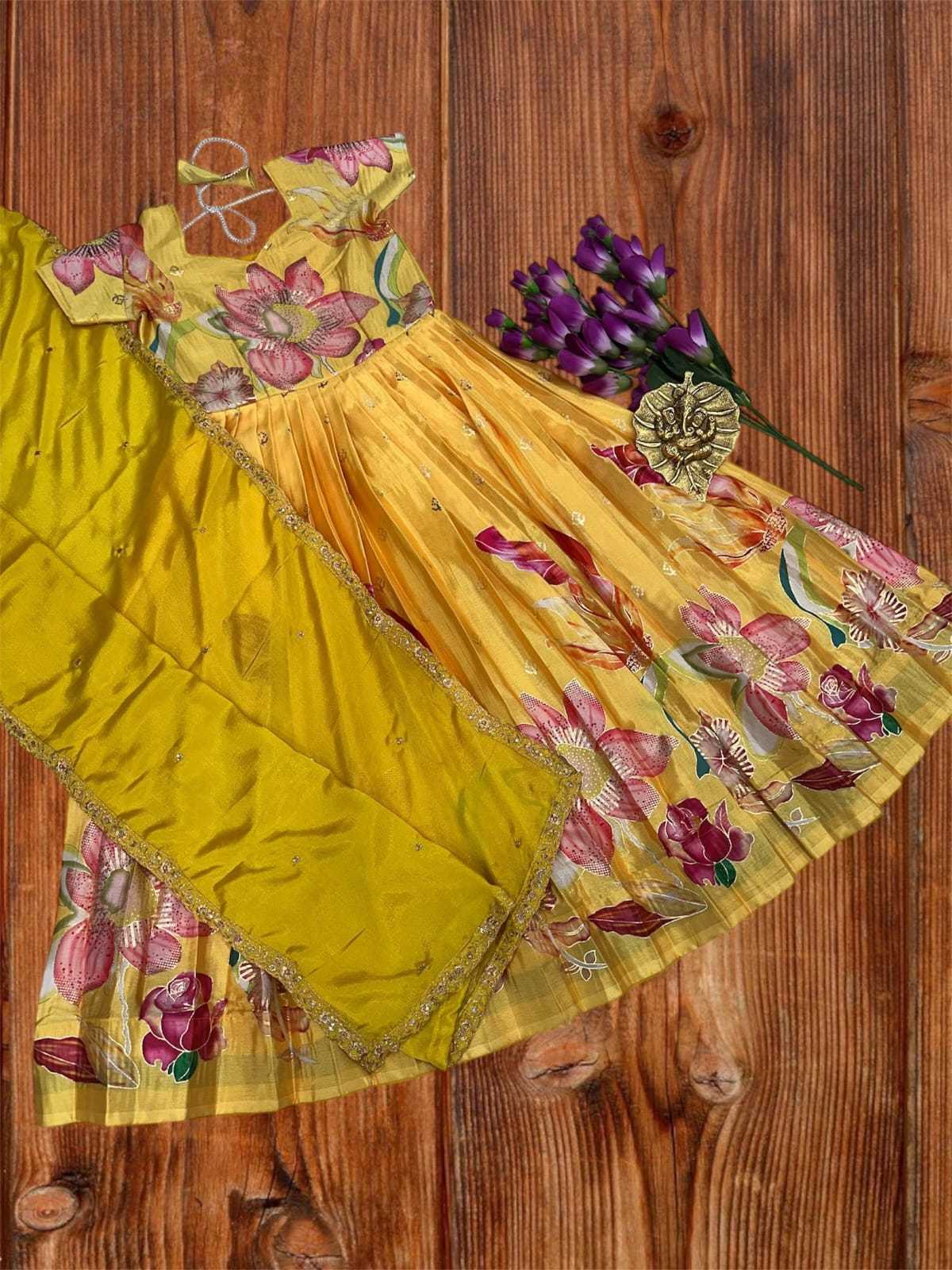 Pure Silk Embroidery Gown