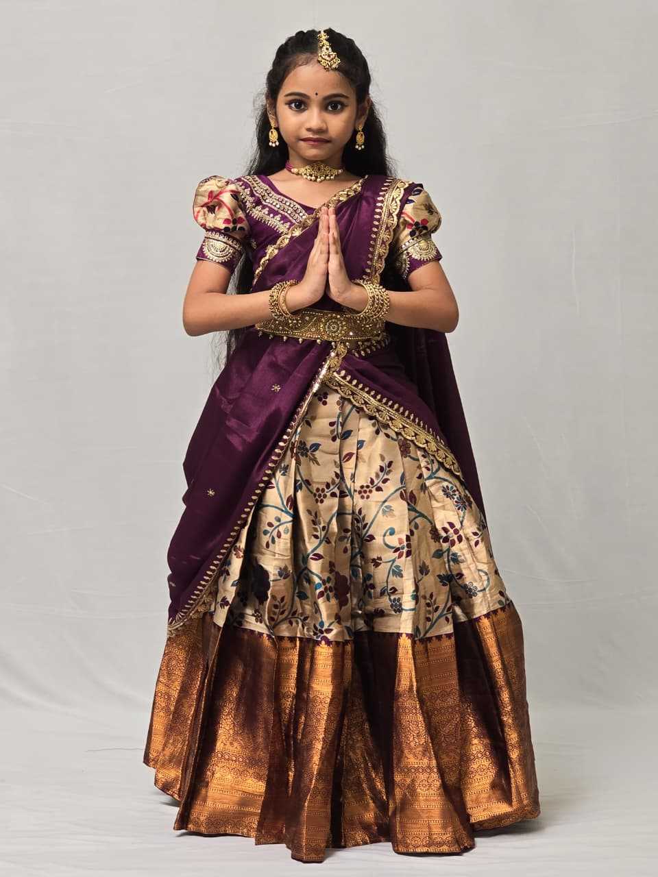 Age Pure Silk Kids Lehenga