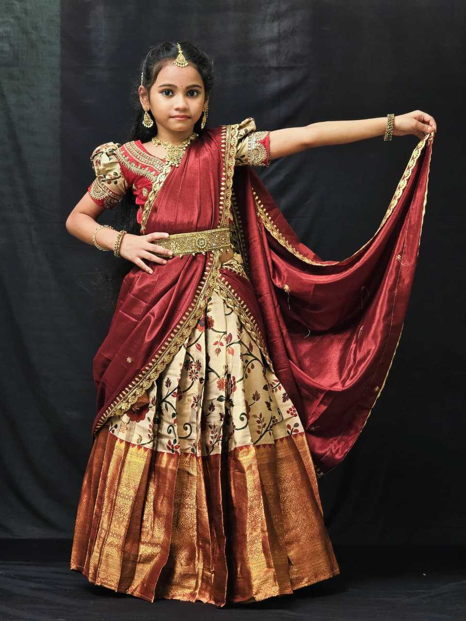 Age Pure Silk Kids Lehenga