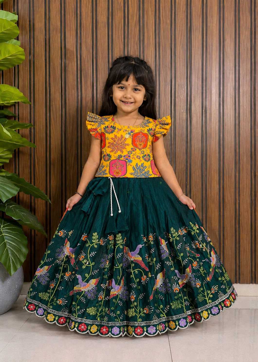 AIR Space Silk Kids Lehenga