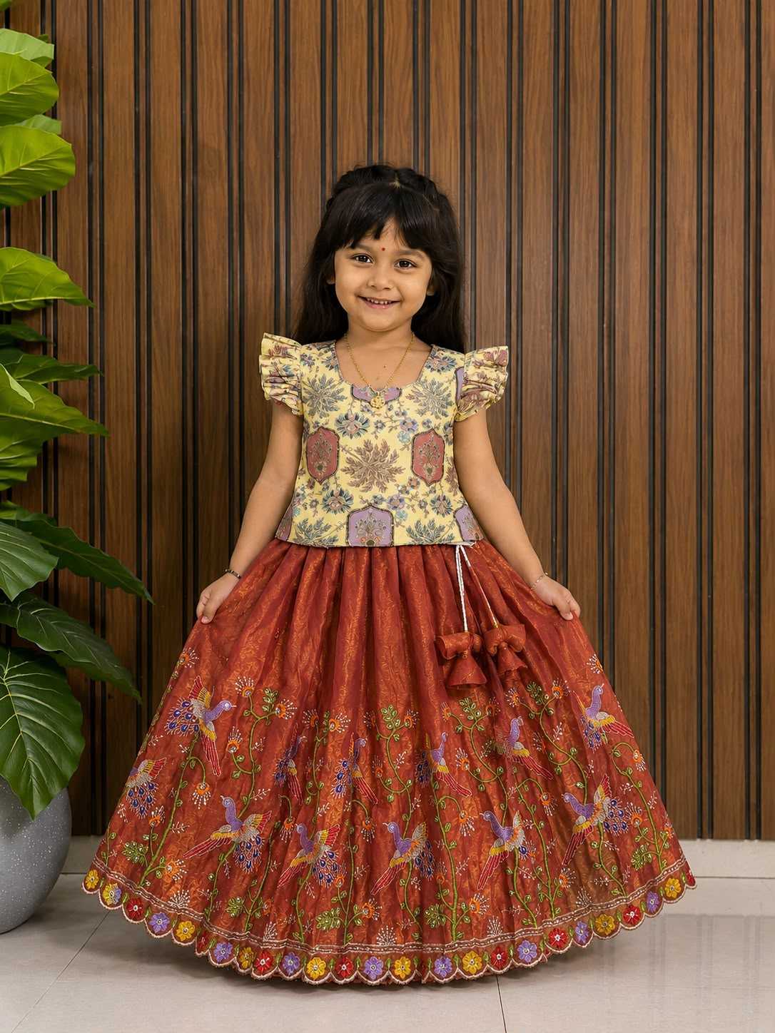 AIR Space Silk Kids Lehenga