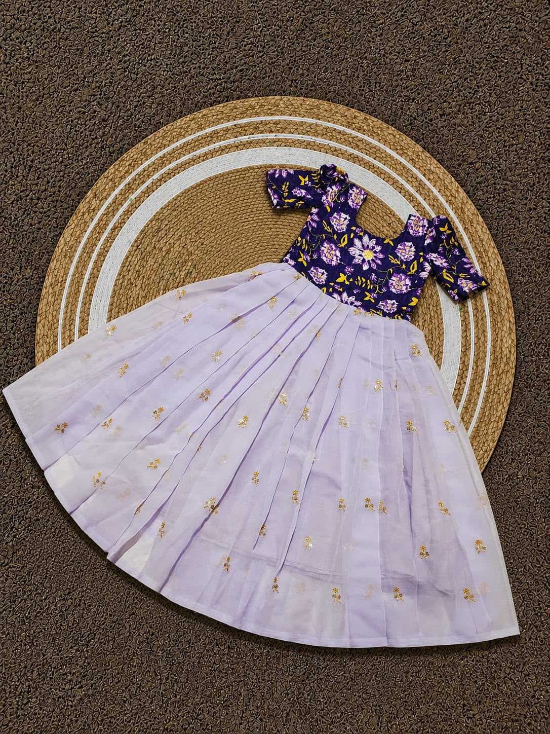 Pure Silk Mother Daughter Matching Gown