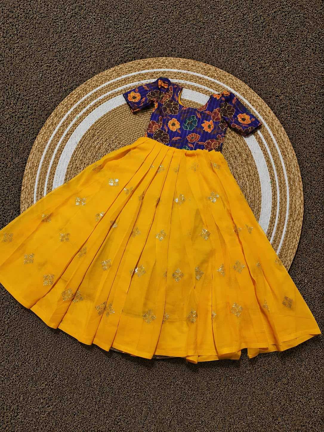 Pure Silk Mother Daughter Matching Gown