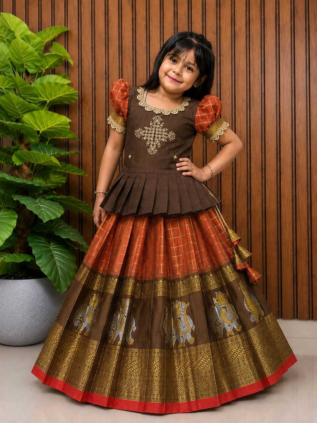 Boo Pure Silk Kids Ethnic Wear