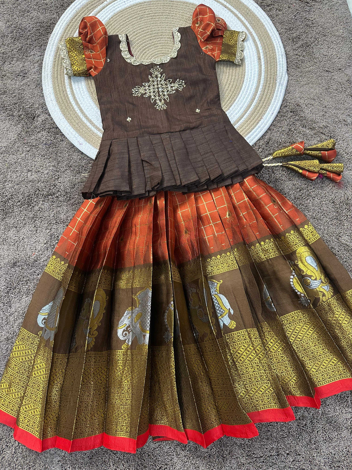 Boo Pure Silk Kids Ethnic Wear