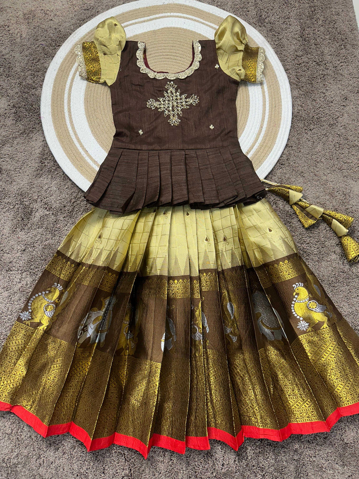 Boo Pure Silk Kids Ethnic Wear