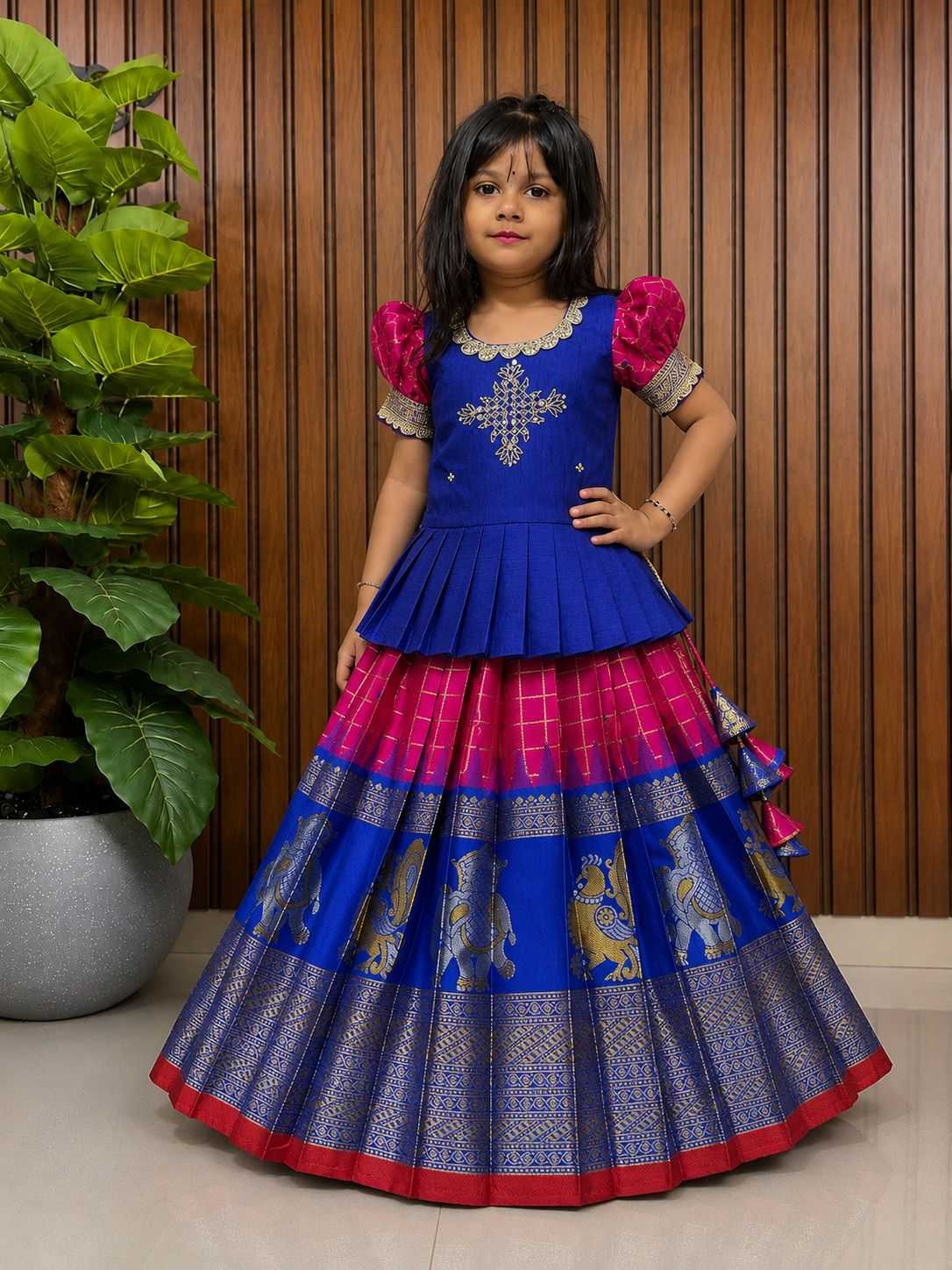 Boo Pure Silk Kids Ethnic Wear